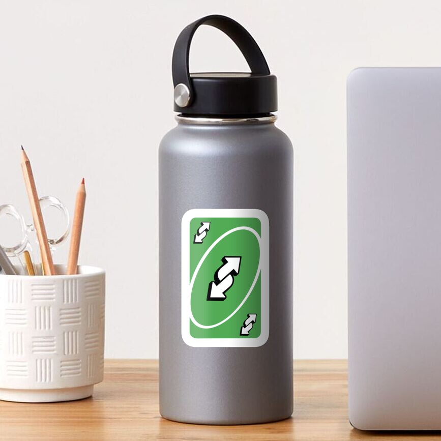  green uno reverse card u no reverse card high definition sticker by 