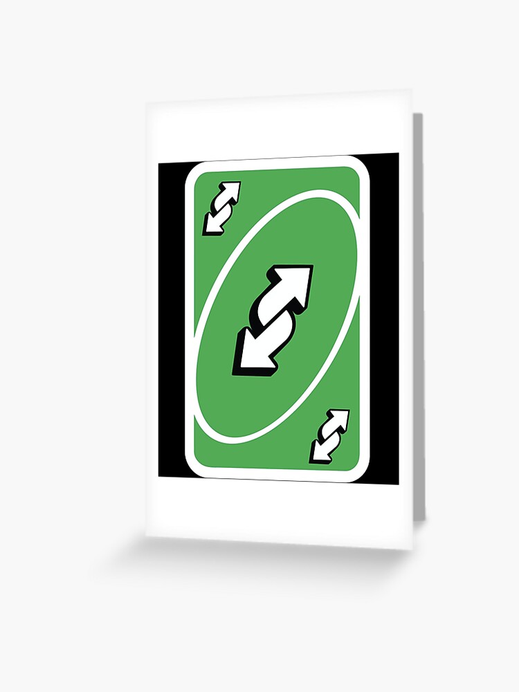 Pastel Green Uno Reverse Card | Greeting Card