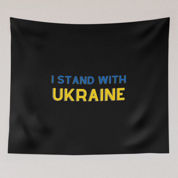 Item preview, I stand with Ukraine blue and yellow designed and sold by Marharyta Ushakova.