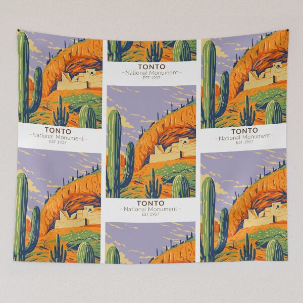 Item preview, Tonto National Monument Arizona Vintage designed and sold by KrisSidDesigns.