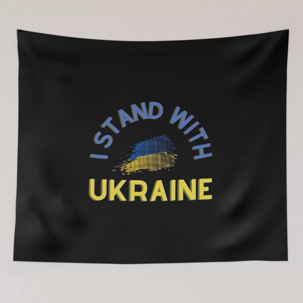 Item preview, I stand with Ukraine flag designed and sold by Marharyta Ushakova.