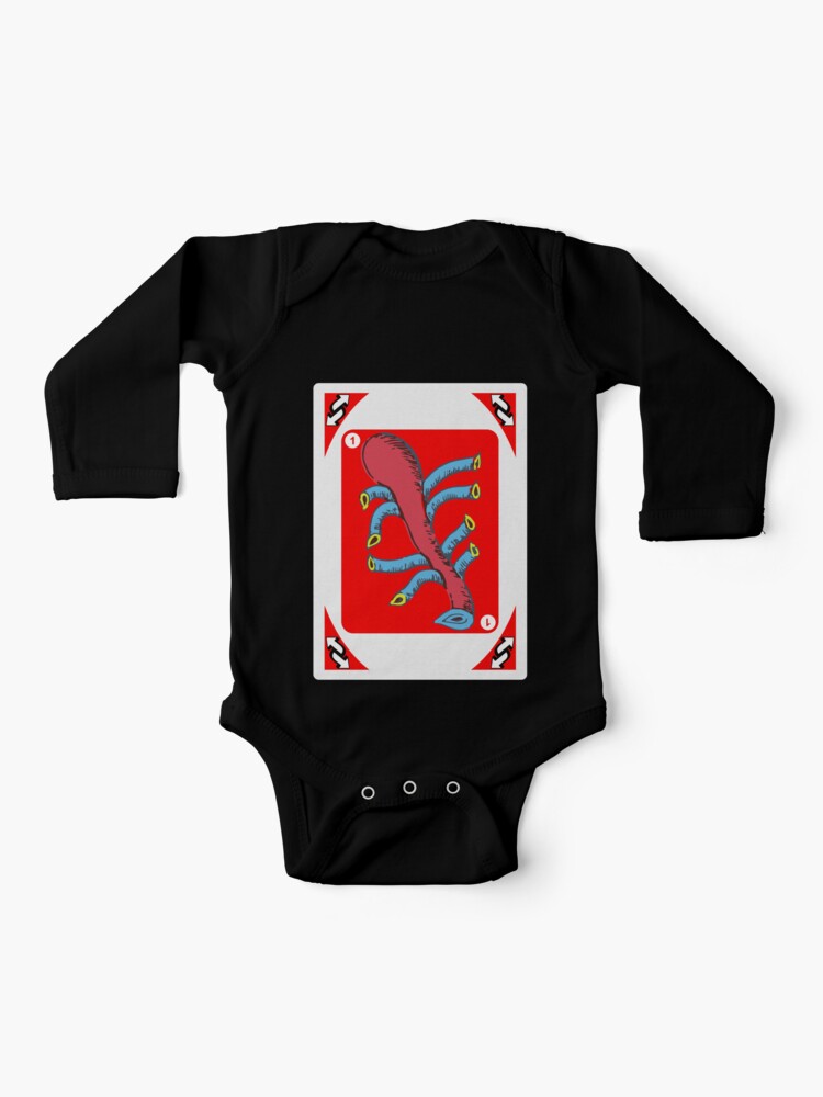 Red Uno Reverse Card  Baby One-Piece for Sale by Rosemoon2k