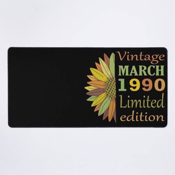 Item preview, vintage march 1990 limited edition, 32 Year Old Gifts Vintage 1990 Limited Edition 32th Birthday designed and sold by SimoSaladain.