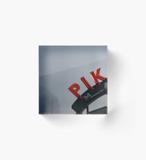 Pike Place Market - Seattle, Washington, USA Travel Fog Acrylic Block