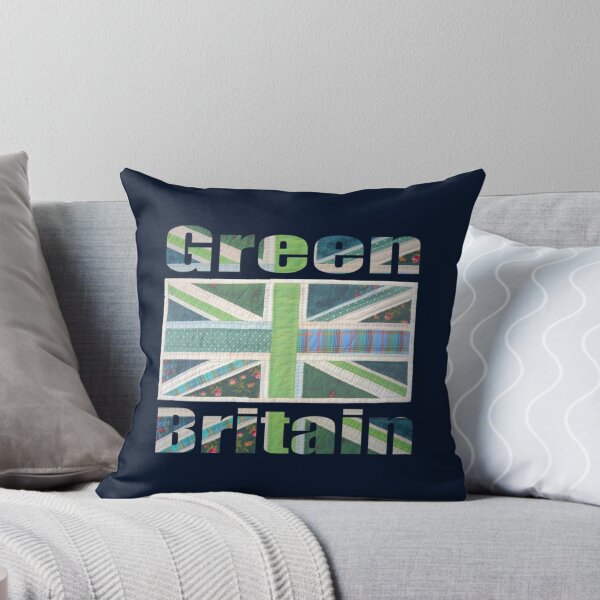 Item preview, Green Britain - Green Patchwork Union Jack Flag     designed and sold by ObbviusDesign.