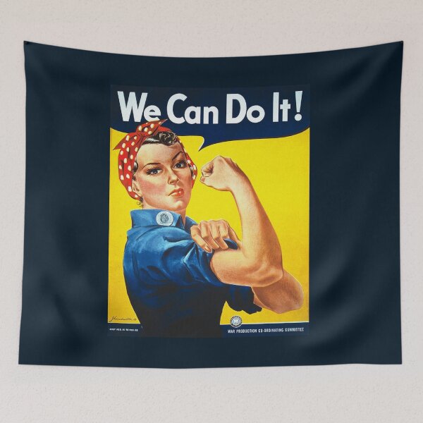 Item preview, Rosie the Riveter. WE CAN DO IT. Howard Miller, American, wartime, propaganda, . Photographic  designed and sold by ObbviusDesign.