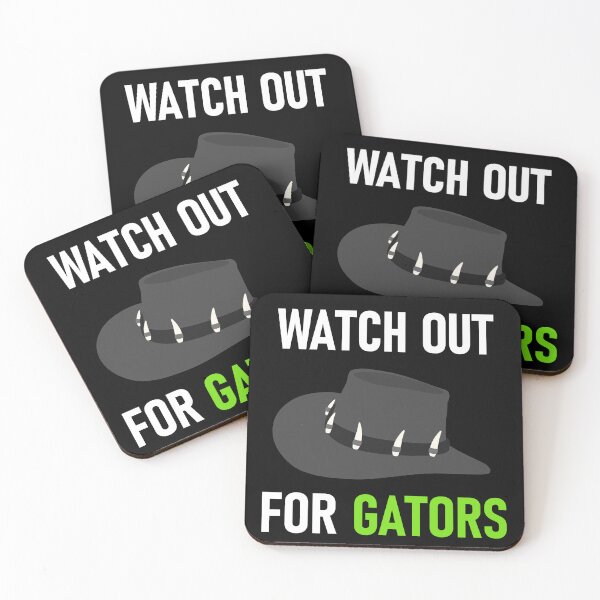 Item preview, Watch Out For Gators Hat White&Green designed and sold by RiciPaneto.