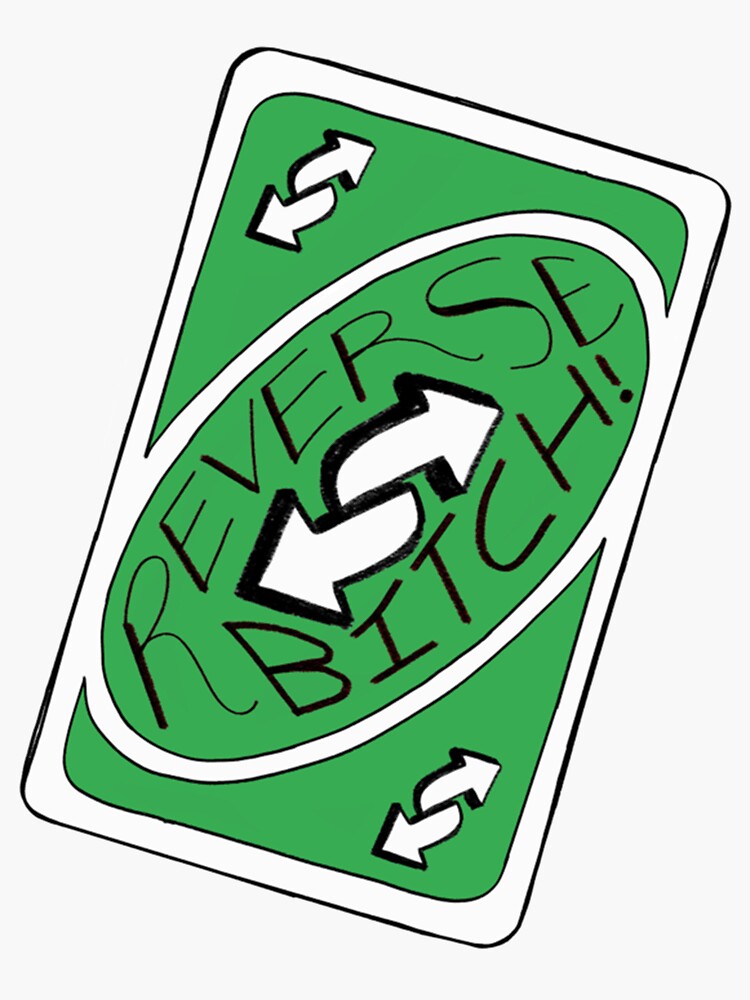 Reverse UNO Card Sticker for Sale by abbybobabby64