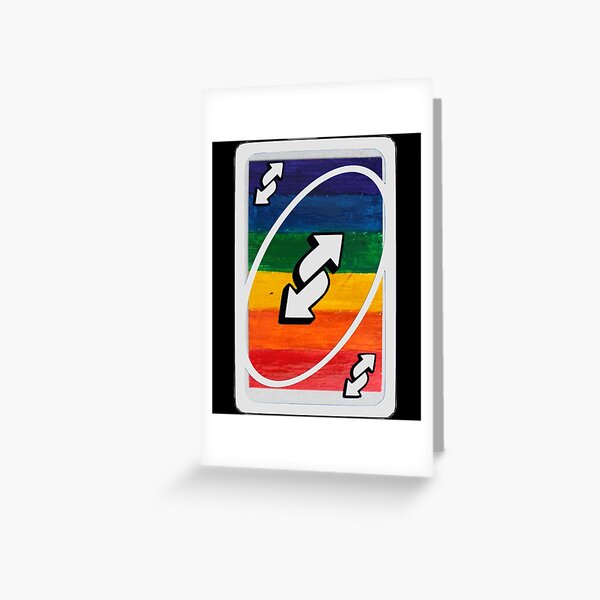 Uno Reverse Lesbian Pride Flag Sticker Greeting Card for Sale by lichwitch