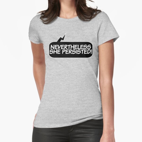 Item preview, Nevertheless She Persisted (Comic Bubble) (Black) designed and sold by Dallas Sports Stickers & Beyond.