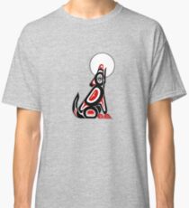 Haida Wolf Howling At The Moon Classic T-Shirt