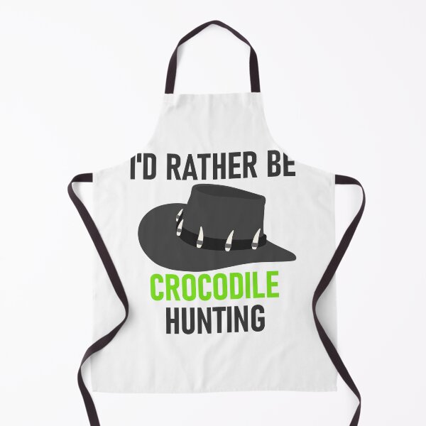 Item preview, I'd Rather Be Crocodile Hunting Grey&Green designed and sold by RiciPaneto.