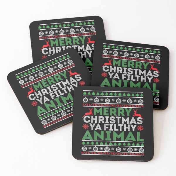 Item preview, Merry Xmas Ya Filthy Animal Funny Christmas Pajama  designed and sold by aprilsav.