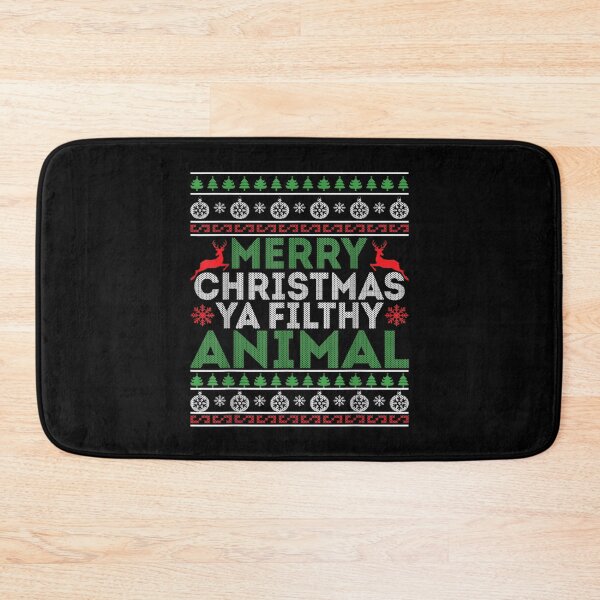 Item preview, Merry Xmas Ya Filthy Animal Funny Christmas Pajama  designed and sold by aprilsav.