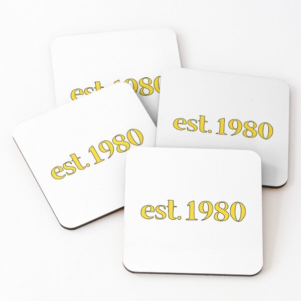 Item preview, Est. 1980 Cartoonish Retro Birthday designed and sold by MSA-42.