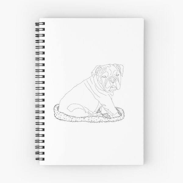 Item preview, English Bulldog - Line Art designed and sold by Hallamalla.