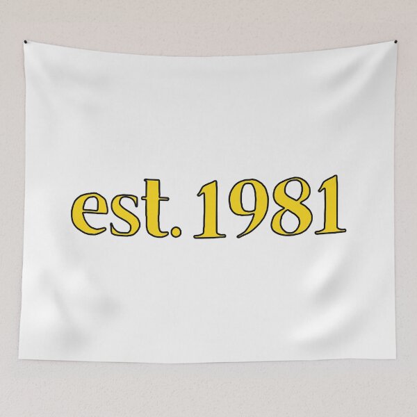 Item preview, Est. 1981 Cartoonish Retro Birthday designed and sold by MSA-42.