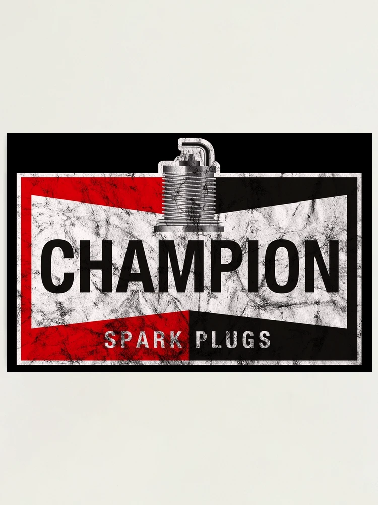 Mack　CHAMPION spark plug vintage ポスター Vintage 1950 Champion Spark Plugs Instruments Make You A