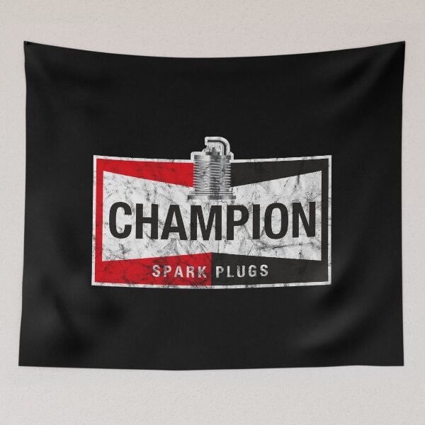 Item preview, Champion Spark Plugs Distressed Logo designed and sold by peterpaz.