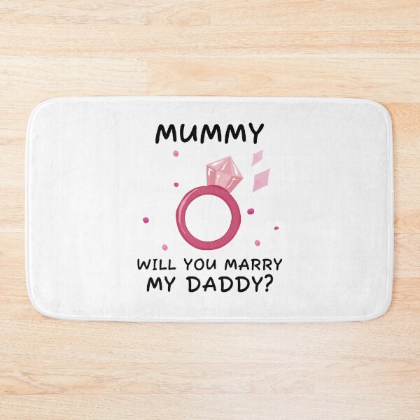 Item preview, Mummy will you marry my daddy marriage proposal baby onesie designed and sold by Tiny-Piggy.