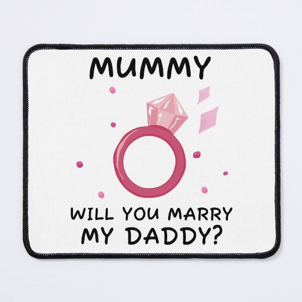 Item preview, Mummy will you marry my daddy marriage proposal baby onesie designed and sold by Tiny-Piggy.