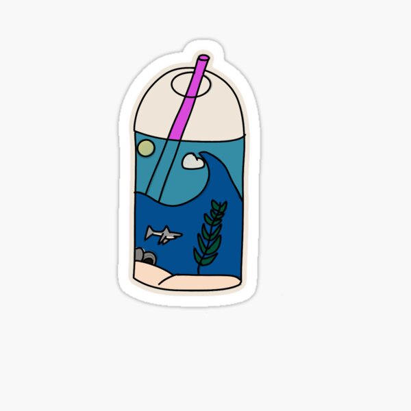 Vista previa del artículo con la obra «Copa de boba del océano», diseñado y vendido por tmlees.