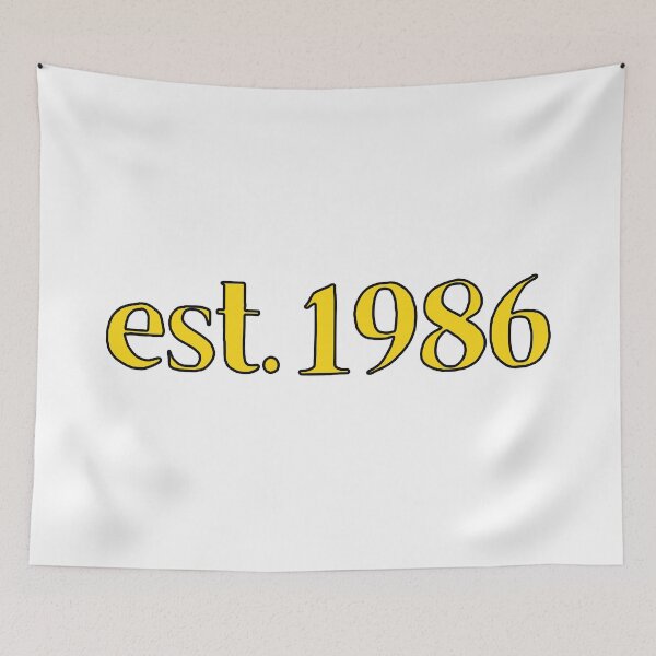 Item preview, Est. 1986 Cartoonish Retro Birthday designed and sold by MSA-42.