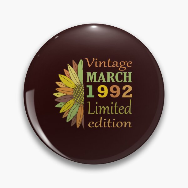 Item preview, vintage march 1992 limited edition, 30 Year Old Gifts Vintage 1992 Limited Edition 30th Birthday designed and sold by SimoSaladain.