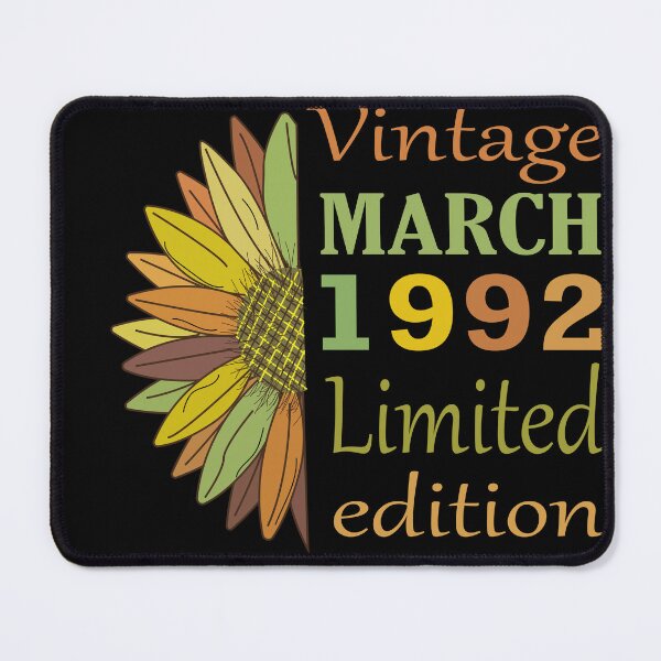 Item preview, vintage march 1992 limited edition, 30 Year Old Gifts Vintage 1992 Limited Edition 30th Birthday designed and sold by SimoSaladain.