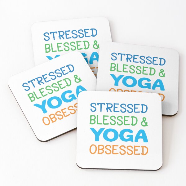 Item preview, Stressed blessed  and yoga obsessed designed and sold by FASHIONGALLERIA.
