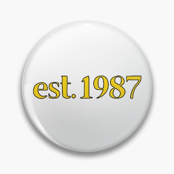 Item preview, Est. 1987 Cartoonish Retro Birthday designed and sold by MSA-42.