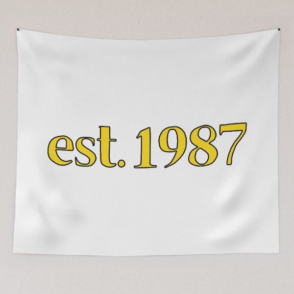 Item preview, Est. 1987 Cartoonish Retro Birthday designed and sold by MSA-42.