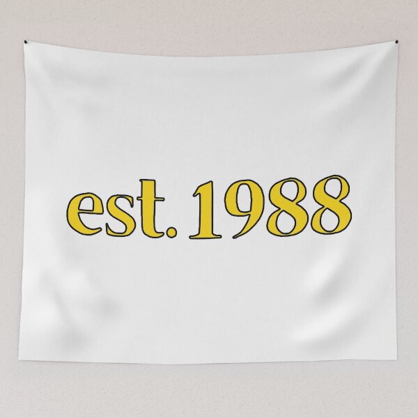 Item preview, Est. 1988 Cartoonish Retro Birthday designed and sold by MSA-42.