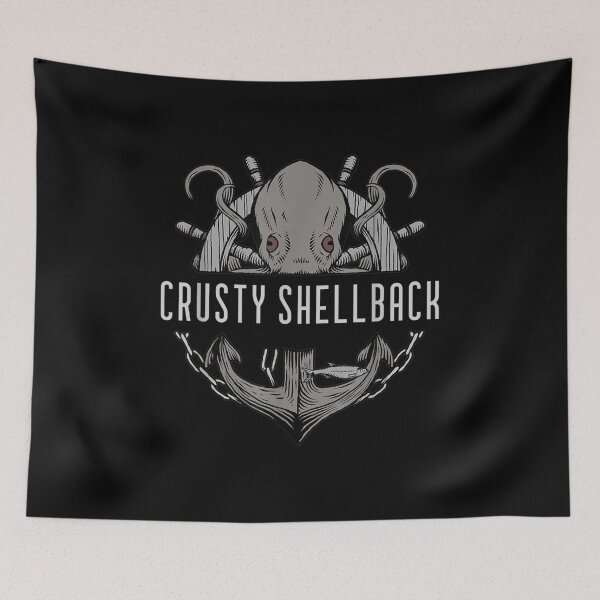 Item preview, Retro Crusty Shellback Navy Anchor And Kraken  designed and sold by brita797.