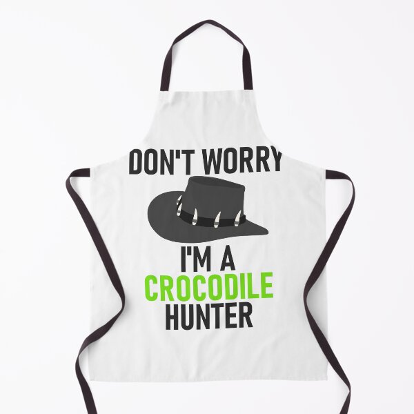 Item preview, Don't Worry I'm a Crocodile Hunter Grey&Green designed and sold by RiciPaneto.
