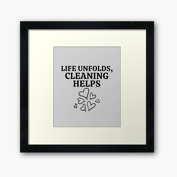 Item preview, Cleaning Helps Housekeeping with Hearts Motivation designed and sold by SavvyCleaner.
