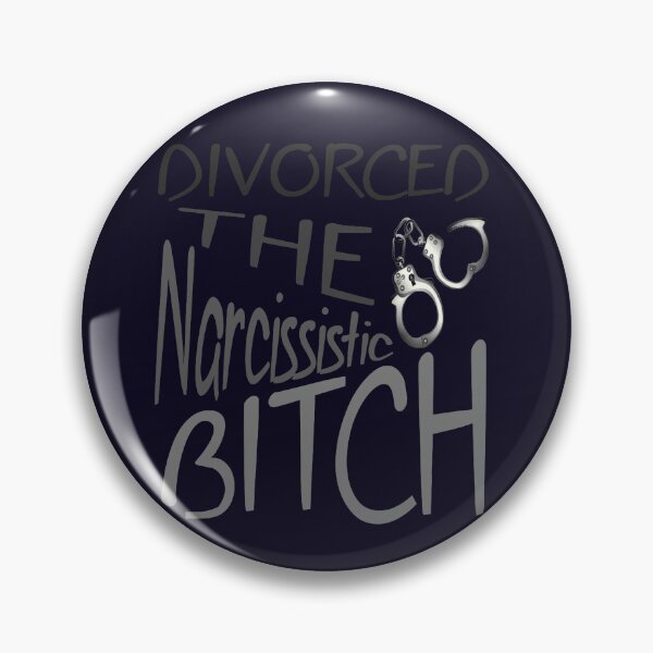 Item preview, Divorced The Narcissistic Bitch Grey Text With Open Handcuffs designed and sold by taiche.