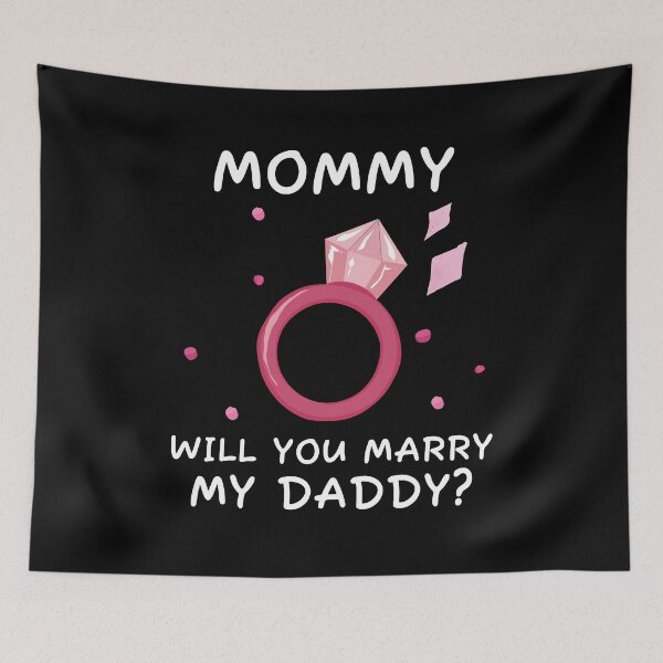 Item preview, Mommy will you marry my daddy marriage proposal baby onesie designed and sold by Tiny-Piggy.