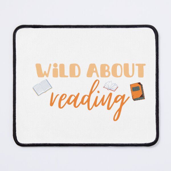 Item preview, wild about reading , books lover designed and sold by artidesgn.