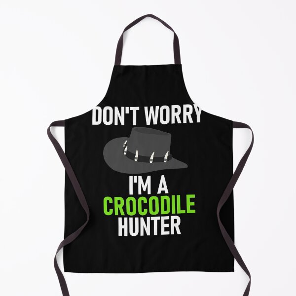 Item preview, Don't Worry I'm a Crocodile Hunter White&Green designed and sold by RiciPaneto.