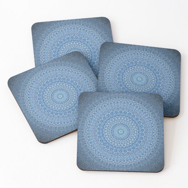 Item preview, Blue and Black Traditional Mandala  designed and sold by AntiquusForma.
