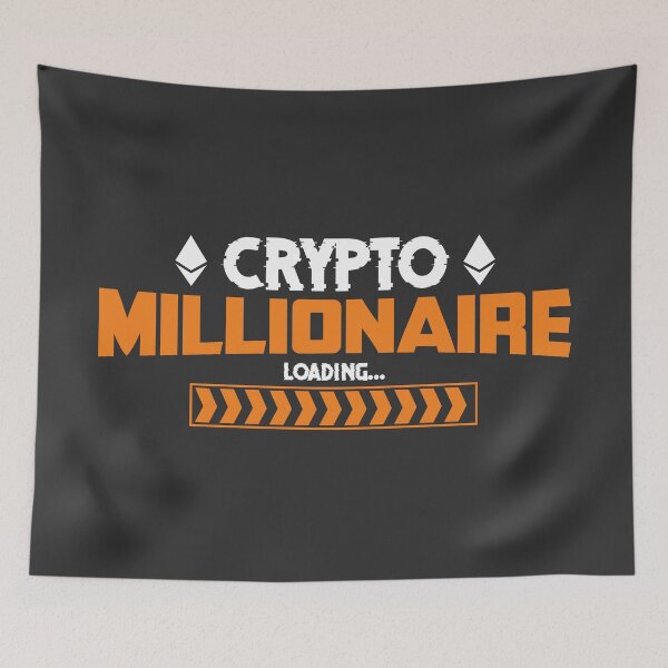 Item preview, Crypto Millionaire Loading Funny Cryptocurrency Bitcoin Ethereum designed and sold by MH Style.
