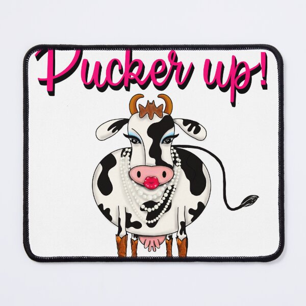 Item preview, Puckerup up! Kissing cow designed and sold by ArtsyMel.