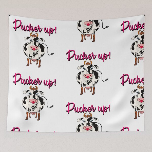 Item preview, Puckerup up! Kissing cow designed and sold by ArtsyMel.