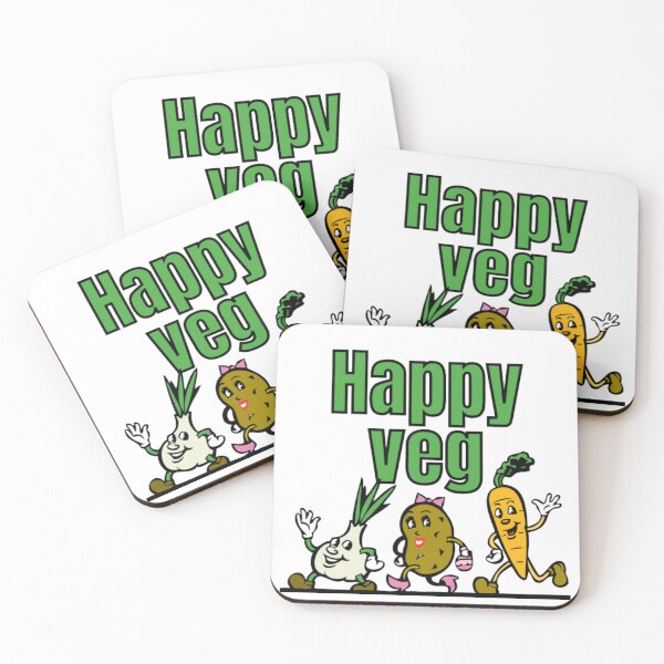 Item preview, Happy Veg Garlic Potato Carrot designed and sold by RichTeeDesigns.