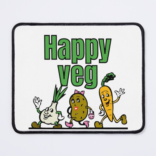 Item preview, Happy Veg Garlic Potato Carrot designed and sold by RichTeeDesigns.