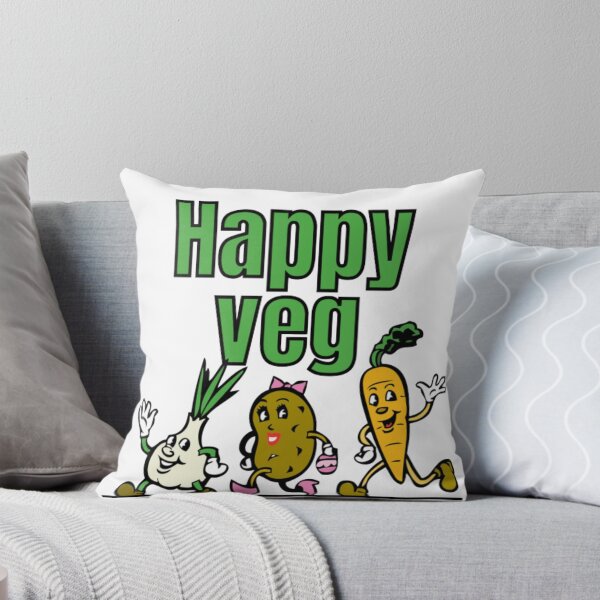Item preview, Happy Veg Garlic Potato Carrot designed and sold by RichTeeDesigns.