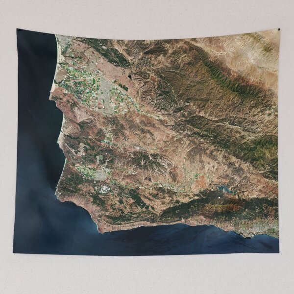 Item preview, Vandenberg Space Force Base, California from space designed and sold by Raureif.