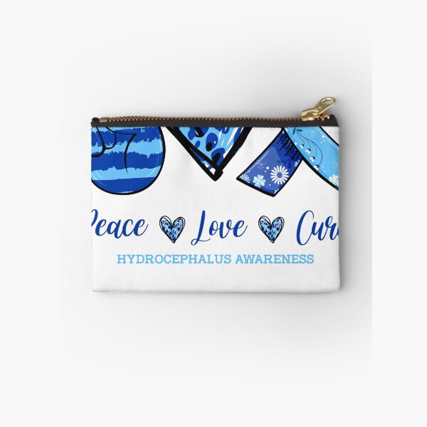 Item preview, Peace Love Cure Hydrocephalus Awareness Kids Caring Support Shirt  designed and sold by Master Jay.
