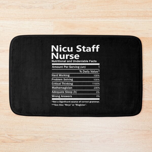 Item preview, Nicu Staff Nurse  T Shirt - Nutrition Factors Job Gift Item Tee designed and sold by rolandchel.